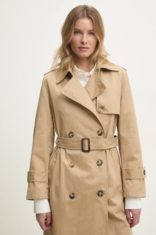 Хлопковый тренч Answear.LAB бежевый JS977.HWK