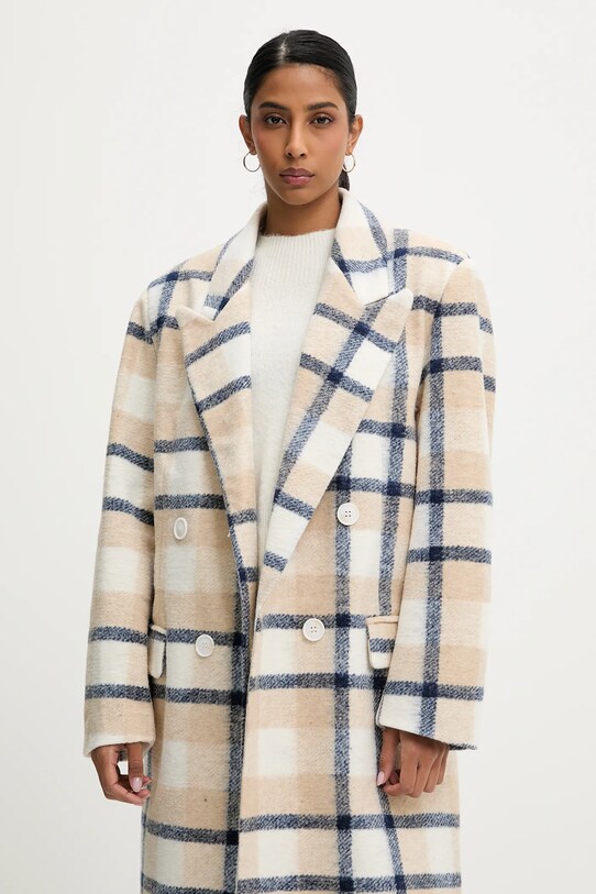 Answear Lab palton de lana albastru LD2315.hlk