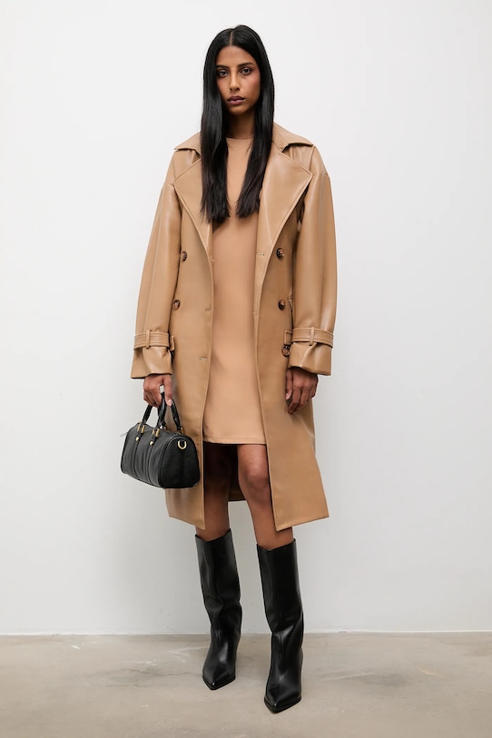 Палто Answear.LAB без изолация бежов AG6.30