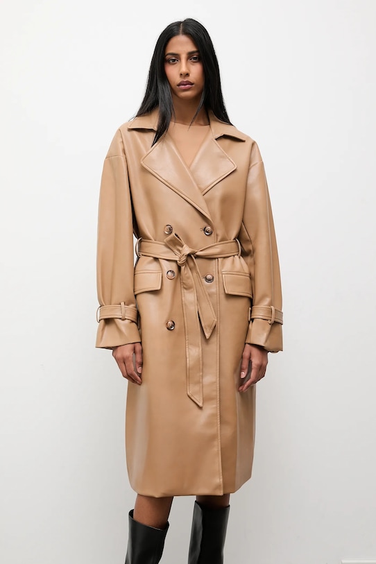 Палто Answear.LAB AG6.30 бежов WW25