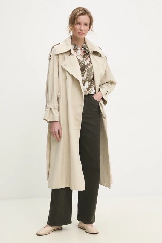 Джинсовий тренч Answear Lab 3492.flk бежевий WW25