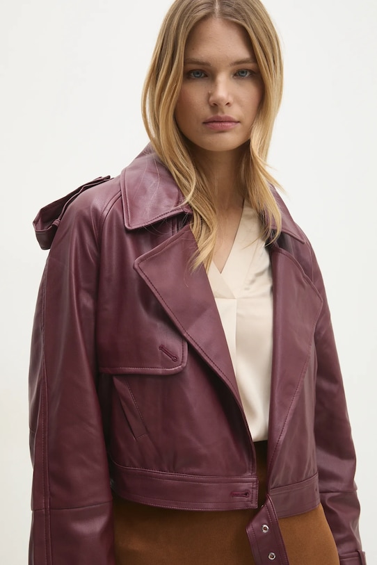 Jakna Answear.LAB bordo b9665vr.ims