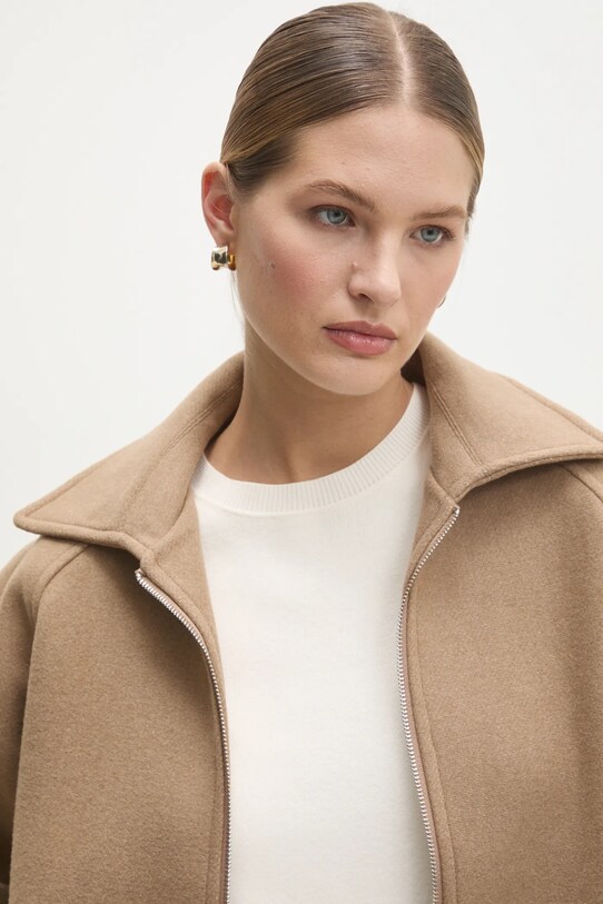 Вовняна куртка Answear.LAB коричневий co982.ios