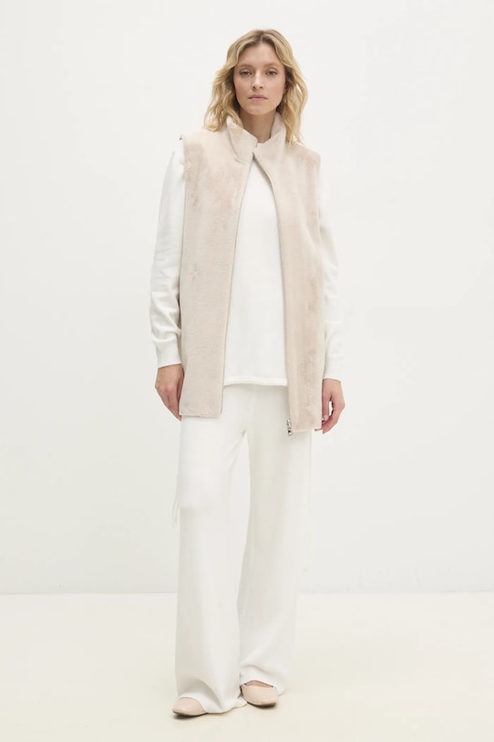 Answear.LAB bezrękawnik h709.ilk beżowy WW25