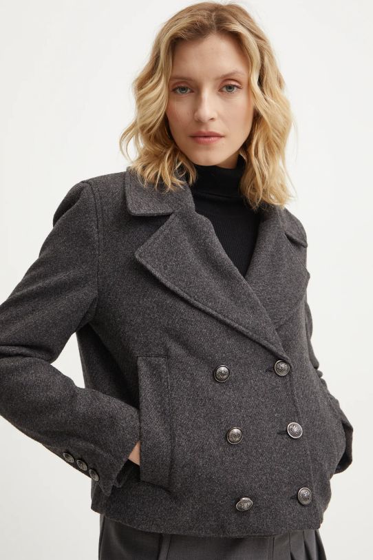 Jakna Answear.LAB bez tople podstave siva 8690.fos