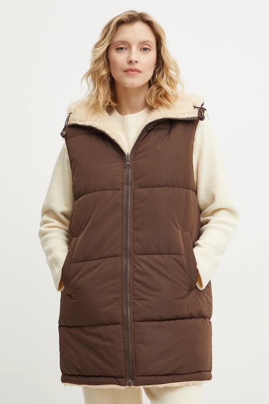 Answear.LAB bezrękawnik dwustronny pozostałe brązowy 8590.fos