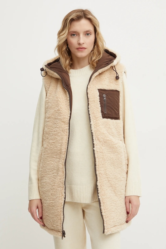 Answear.LAB bezrękawnik dwustronny 8590.fos brązowy WW25