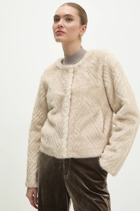 Jakna Answear.LAB bez kapuljače bež 3111.fms