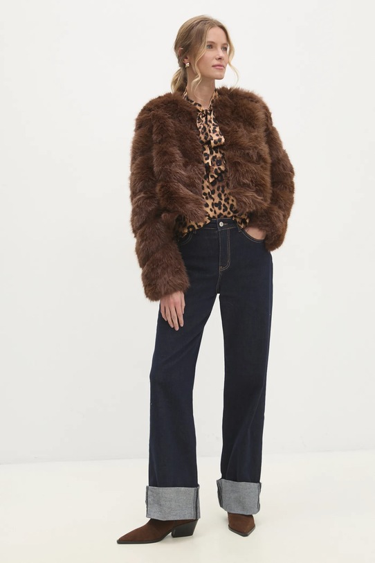 Bunda Answear.LAB y168.fos hnedá WW25