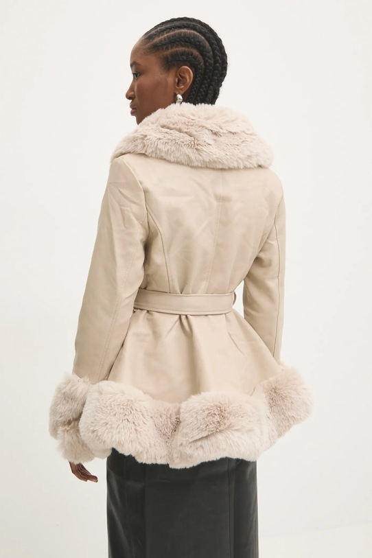 Odzież Answear Lab kurtka 16057.FLK beżowy