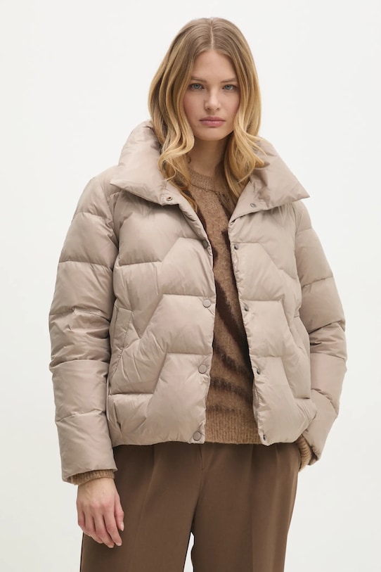 Answear Lab kurtka bez kaptura beżowy 4001.ILK