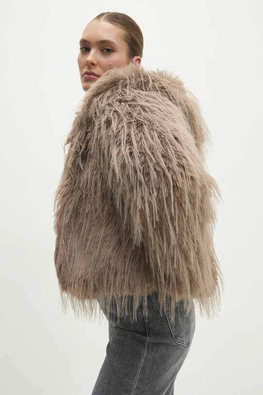 Bunda Answear Lab oversize hnedá 66013.HWK