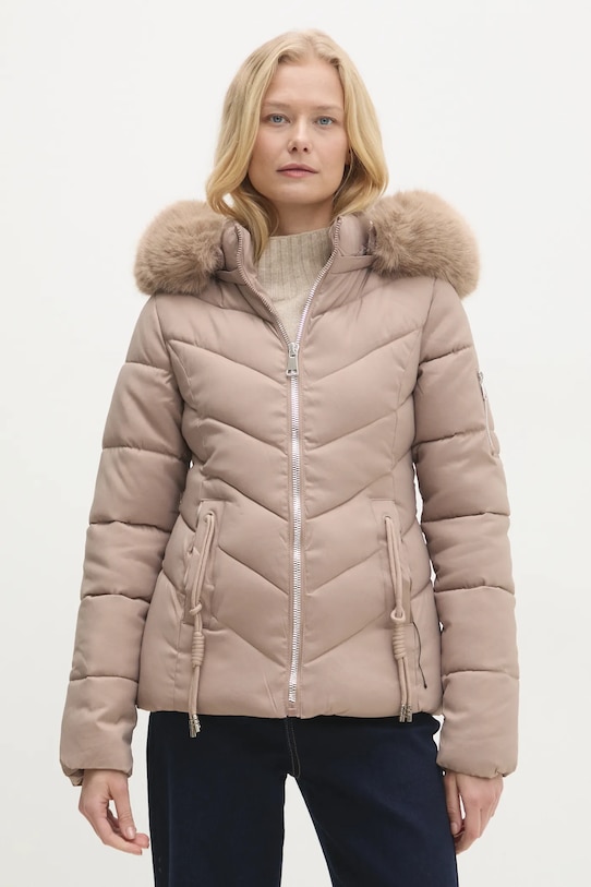 Bunda Answear.LAB s podšívkou béžová MY0313.hms