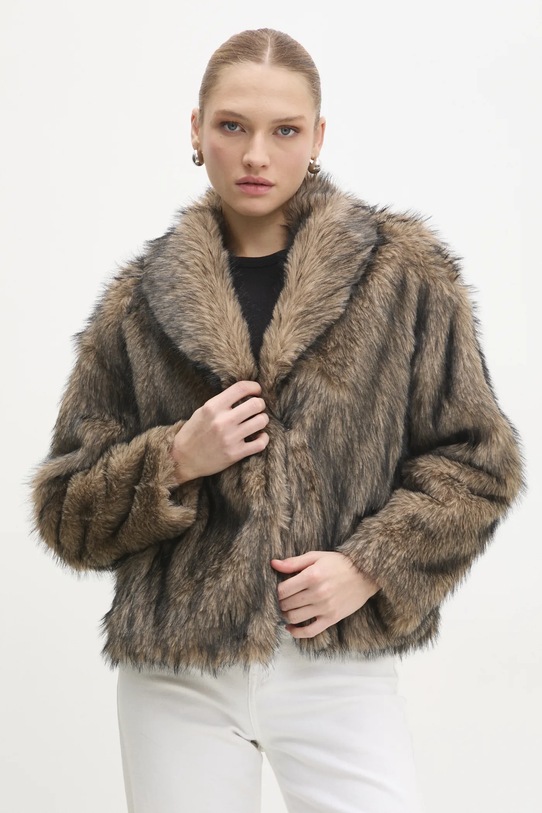 Answear.LAB kurtka bez kaptura beżowy NL246127.ums