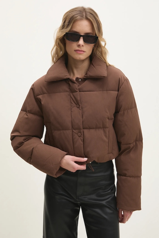 Answear Lab geaca cu captuseala maro YR002.HWK