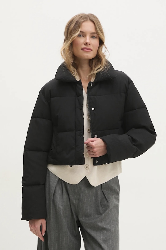 Куртка Answear.LAB з підкладкою чорний YR002.HWK