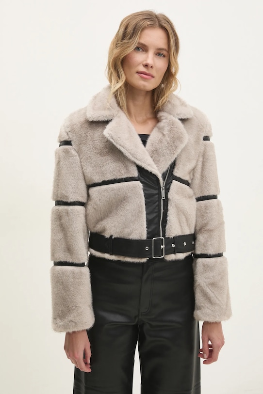 Jakna Answear.LAB bez tople podstave siva mis.02