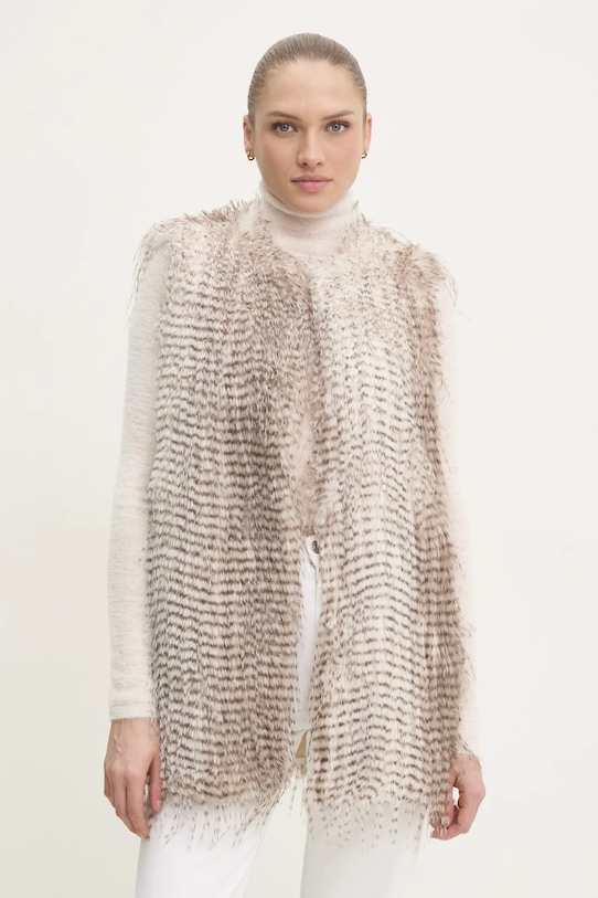 Answear.LAB bezrękawnik bez kaptura beżowy 712.ims