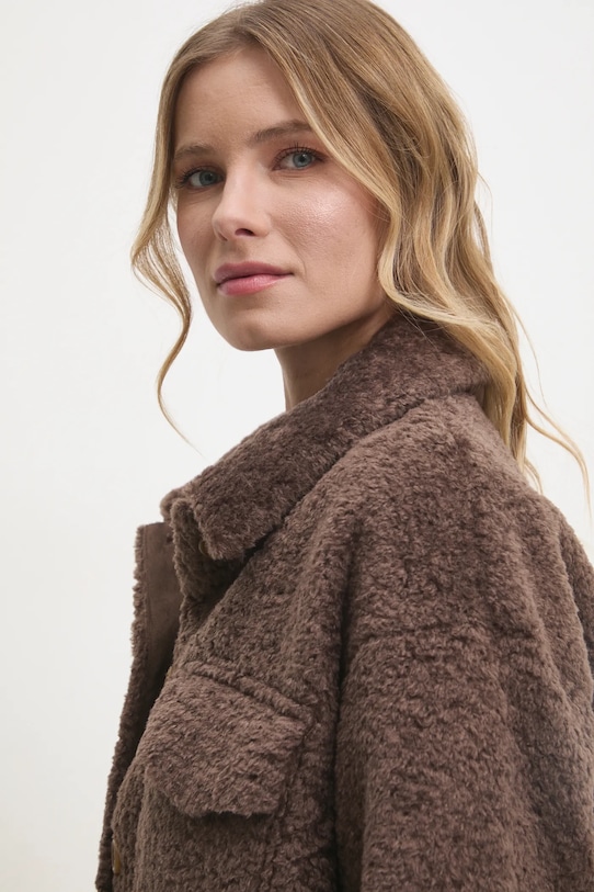 Košilová bunda Answear.LAB PK9221.ims hnědá