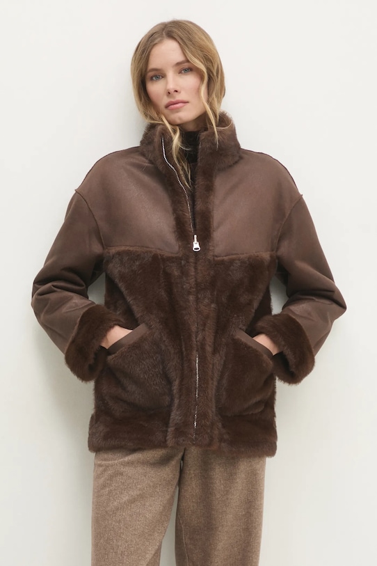 Dvostrana jakna Answear.LAB H911.ims smeđa WW25