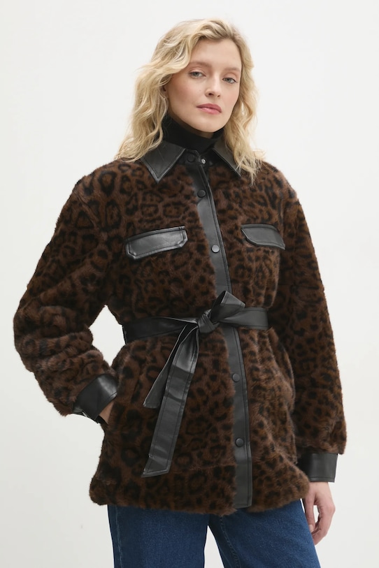 Μπουφάν Answear.LAB oversize καφέ da0995.ilk