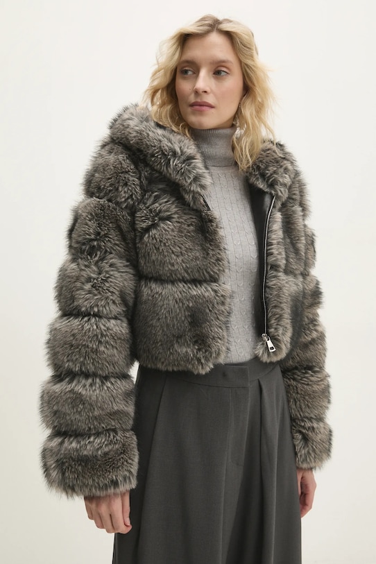 Bunda Answear.LAB nezateplené sivá va8013.ilk