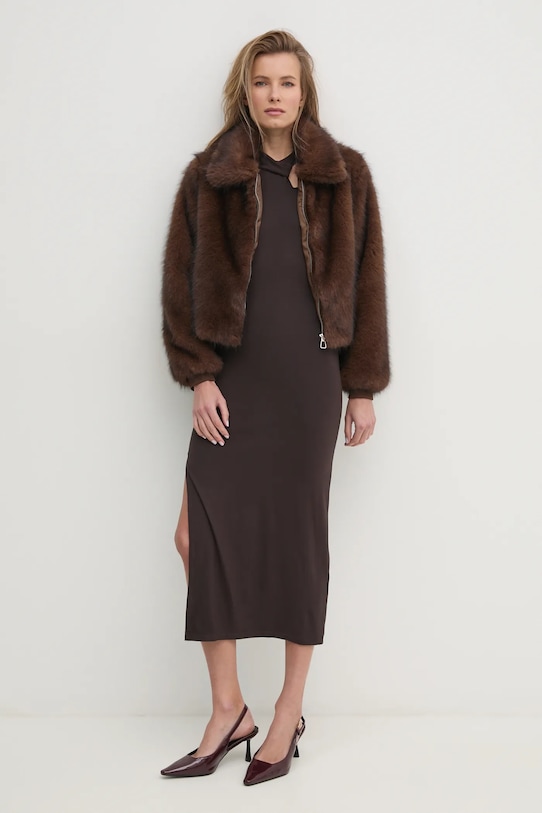 Bunda Answear.LAB 8745.flk hnědá WW25