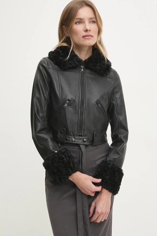 Answear.LAB kurtka nieocieplane czarny dr8171.fos