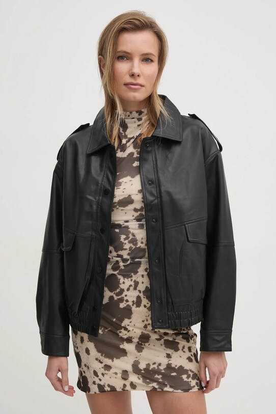 Куртка Answear.LAB з підкладкою чорний dr8203.fos
