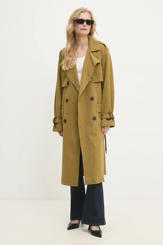 Тренч Answear.LAB 8709.flk зелёный WW25
