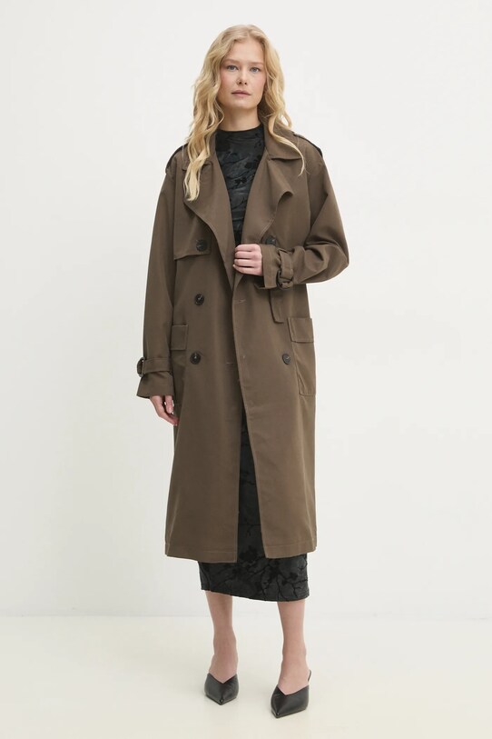Тренч Answear.LAB 8709.flk зелений WW25