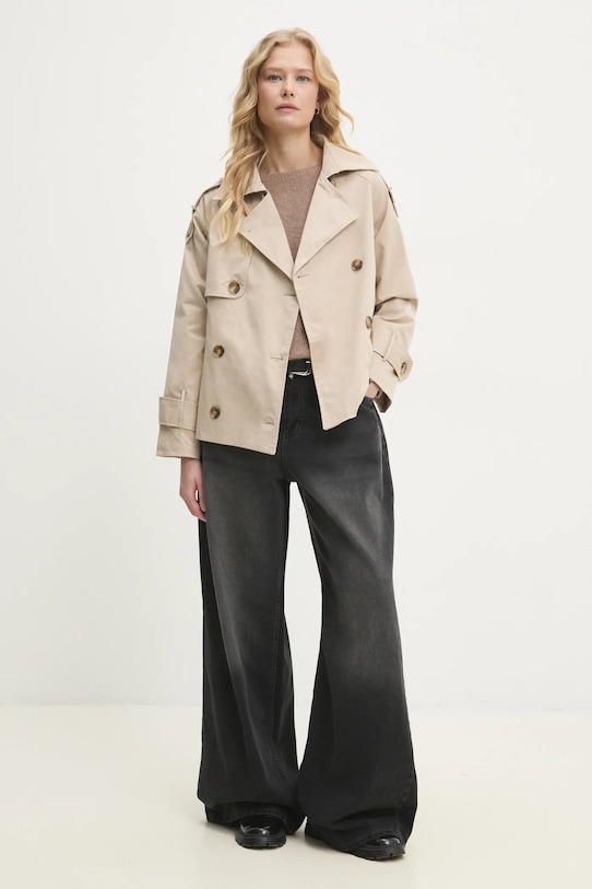 Krátký trenčkot Answear.LAB trch004.flk béžová WW25