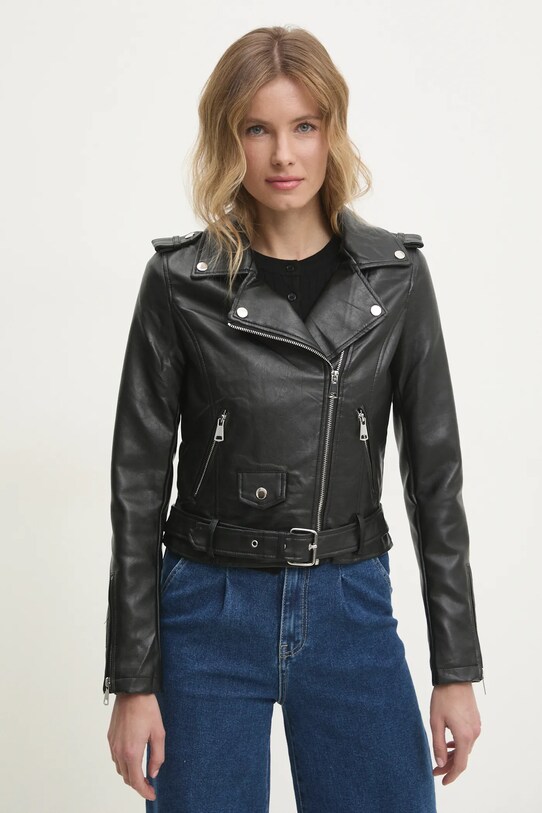 Answear Lab geaca ramones negru DA0571.hlk