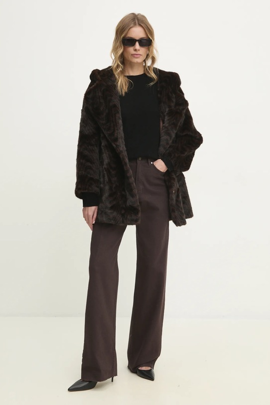 Answear.LAB płaszcz 8867.ilk brązowy WW25