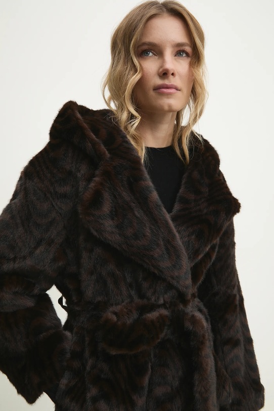 Answear.LAB płaszcz 8867.ilk brązowy