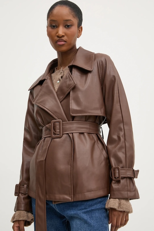 Bunda Answear.LAB nezateplené hnedá b9667.ios