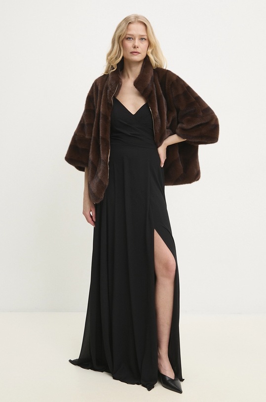 Bunda Answear.LAB p539a.ilk hnedá WW25