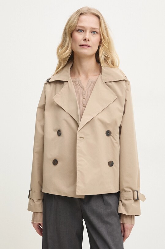 Куртка Answear Lab с подкладкой бежевый LJK.BRANDYSHORT.ums