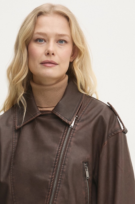 Answear Lab geaca ramones maro LJK.VICDKBROWN.ums