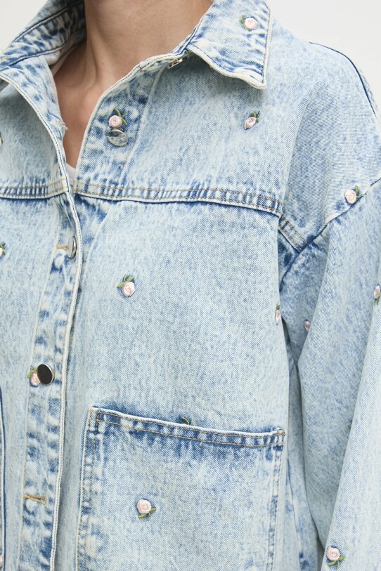 Answear Lab geaca jeans TR534.HWK albastru