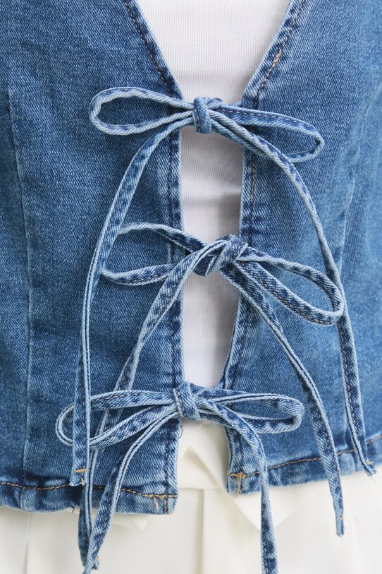 Answear Lab geaca jeans rd2953.FKK albastru