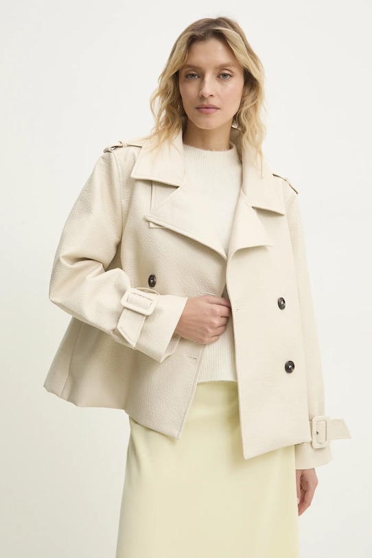 Куртка Answear.LAB без капюшона бежевий OX9096.1.FKK