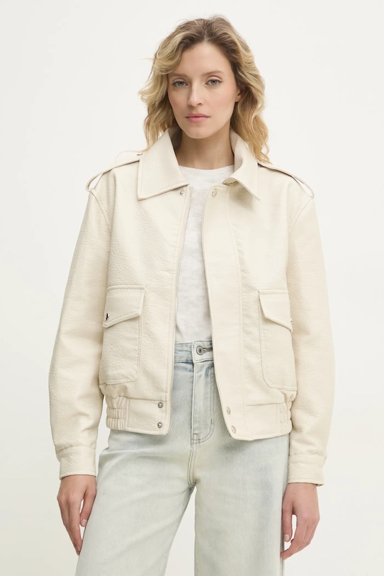 Куртка Answear.LAB без капюшона бежевый OX9095.FKK