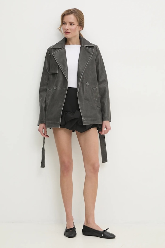 Answear.LAB płaszcz 16119.fos szary WW25