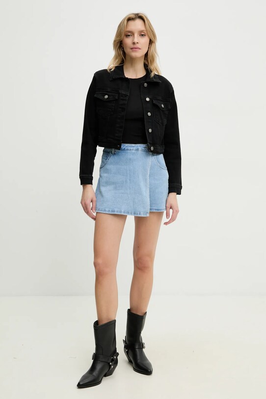 Answear Lab geaca jeans h822.2.flk negru WW25