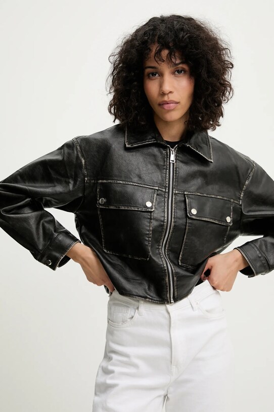 Answear Lab geaca cu captuseala negru P63279.hms