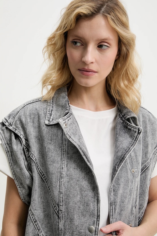 Γιλέκο τζιν Answear.LAB C10449.hos γκρί