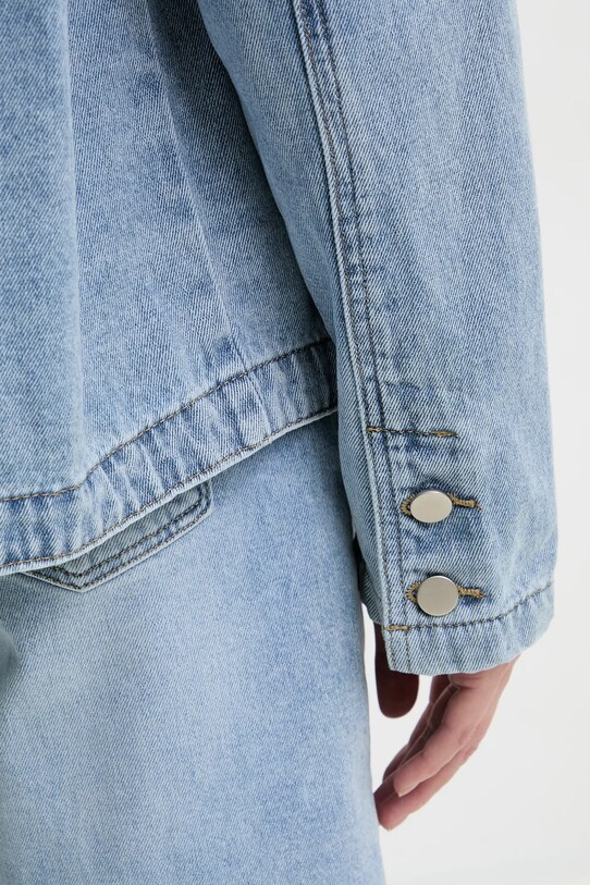 Answear Lab kurtka jeansowa RD7335.flk niebieski