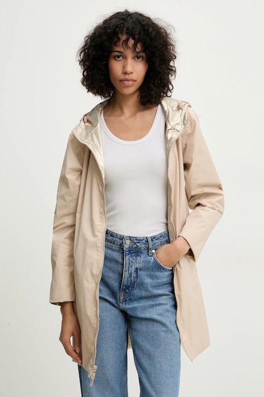 Двусторонняя куртка Answear.LAB с капюшоном бежевый 4117.HWK