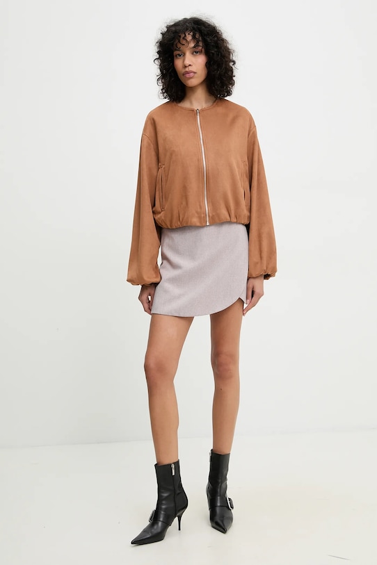 Answear.LAB kurtka sng.120.tos brązowy WW25